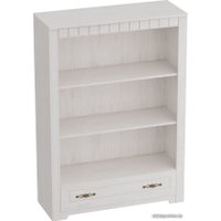 Стеллаж Мебельград Прованс 107x41x152 (бодега белая/патина премиум)