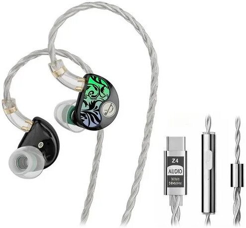 Наушники Zhulinniao Z4 (USB Type-C, с микрофоном, черный)