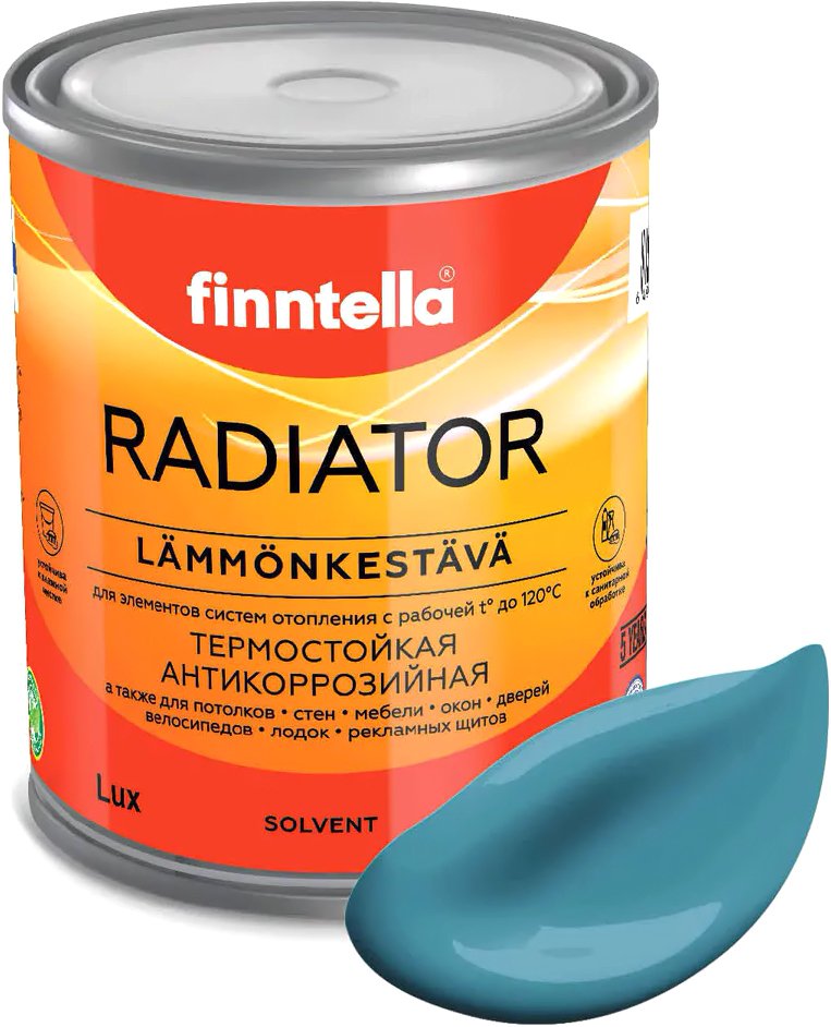 

Краска Finntella Radiator Opaali F-19-1-1-FL016 0.9 л (голубой)