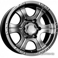 Литые диски K&K Байконур 15x7" 5x139.7мм DIA 110.1мм ET -5мм Дарк платинум