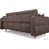 Диван Мебель-АРС Снеп (бархат серо-шоколадный Star Velvet 60 Coffee)