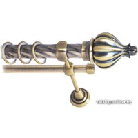 Карниз для штор Lm Decor Купол (антик, витая, 3.2м 25мм, 2 ряда)