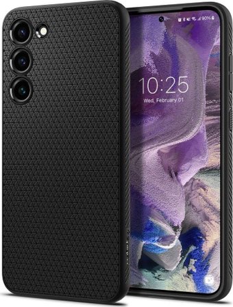 Чехол для телефона Spigen Liquid Air для Galaxy S23 ACS05712 (черный)