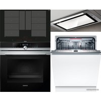 Комплект встраиваемой техники Siemens HB672GBS1 + EX801LYC1E + Bosch SMV6ECX51E + Elica Hidden 2.0 IXGL/A/90