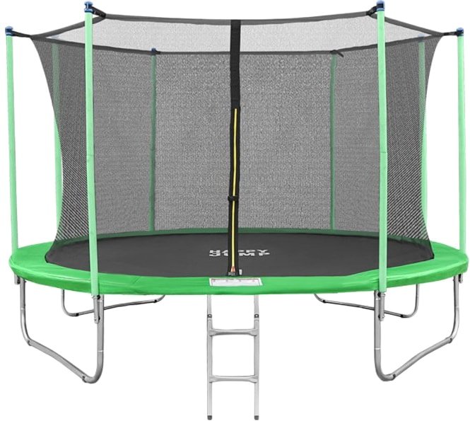 

Батут Happy Jump 12ft-i Pro 374 см с внутренней сеткой и лестницей