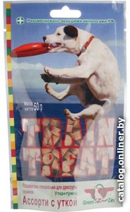 Лакомство для собак GreenQZin Дрессура 1 Train Treat (Утка + тунец) 50 гр