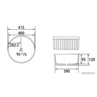 Умывальник Abber Bequem AC2114 (белый)