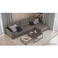 Угловой диван Craftmebel Boss Max угол new (ткань, шенилл iq бежевый)