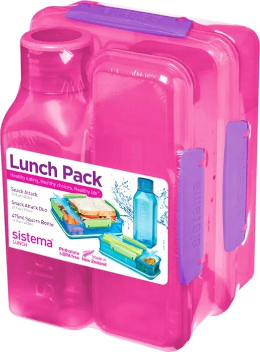 

Ланч-бокс Sistema Lunch 1590 (розовый)