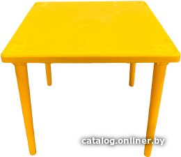 Садовый стол БИМАпласт квадратный (желтый)
