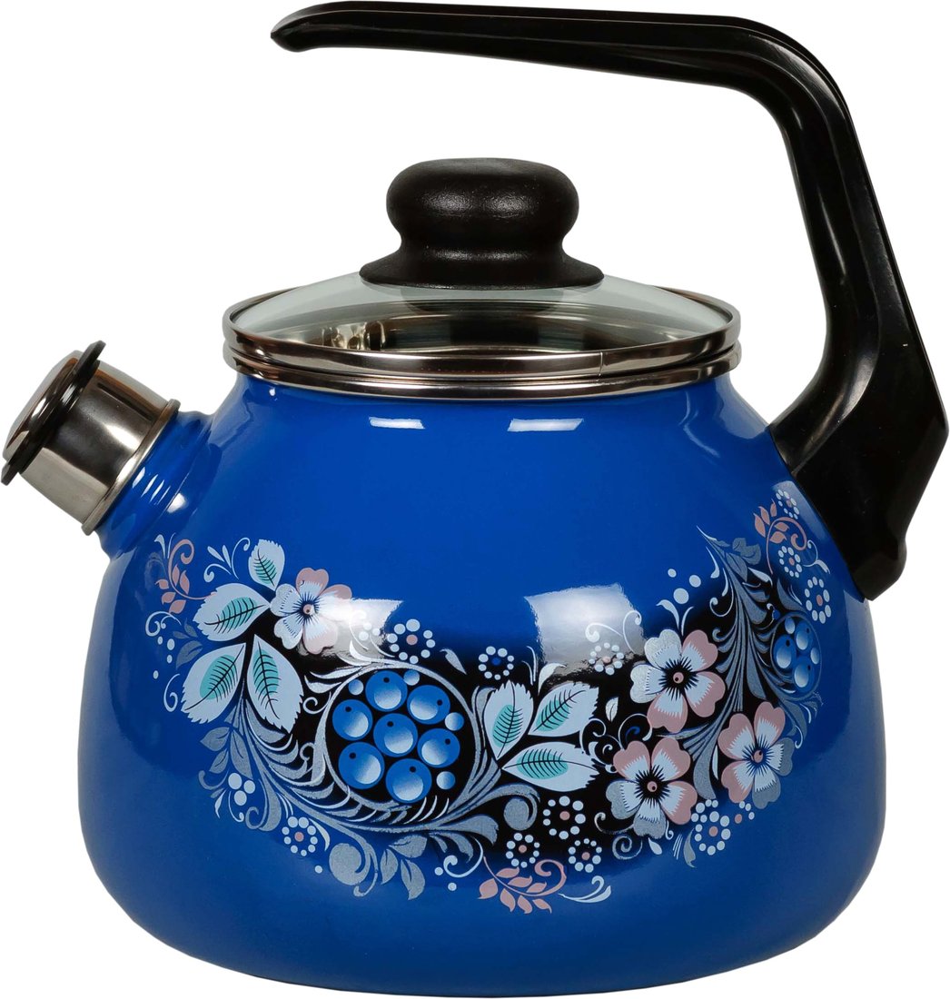

Чайник со свистком СтальЭмаль Вологодский сувенир 4с209я
