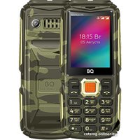 Кнопочный телефон BQ BQ-2410L Tank Power 4G (золотистый камуфляж)