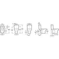 Унитаз напольный Roca Victoria 7342399000 + 734139Z000 + 801392002 (Slim с микролифтом)