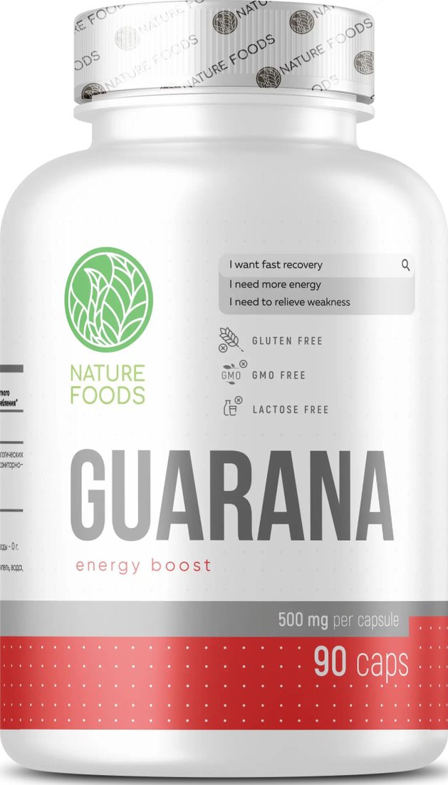 

БАД Nature Foods Guarana (90 капсул)