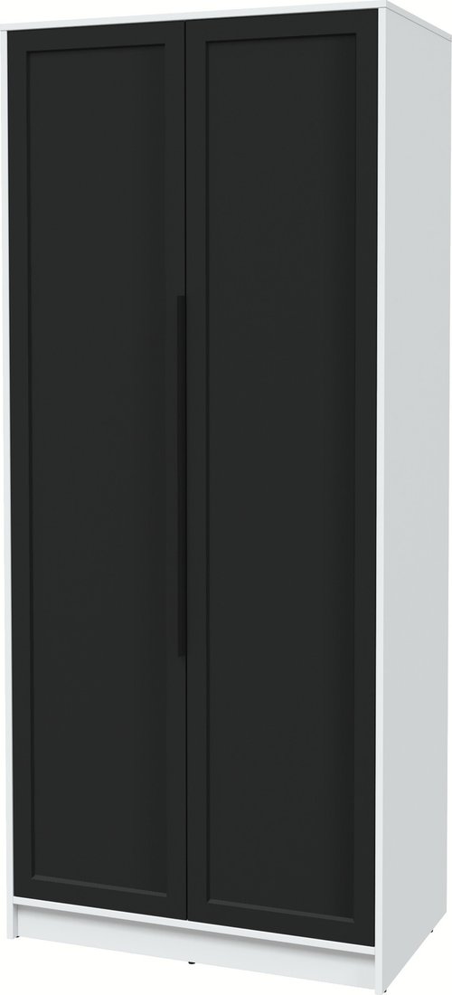 

Шкаф распашной Интерлиния Концепт Тренд КТ-Ш2 (белый платинум/черный)