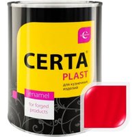 Эмаль Certa Plast RAL3020 0.8 кг (полуглянцевый ярко-красный)