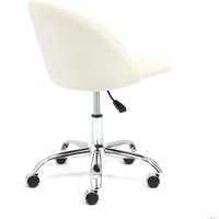 Офисное кресло TetChair Melody (флок, молочный)