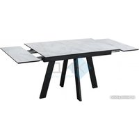 Кухонный стол DikLine WINGS Black (мрамор сноу)