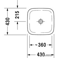 Умывальник Duravit DuraStyle 43x43 [0372430000]