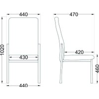 Стул AksHome Denver (черный)