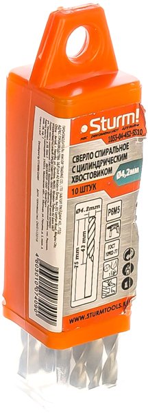 

Набор сверл Sturm 1055-04-4S2-SS10 (10 шт)