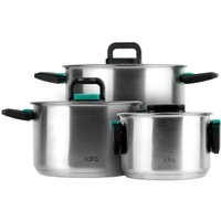 Набор кастрюль Lara Изумруд LR02-123