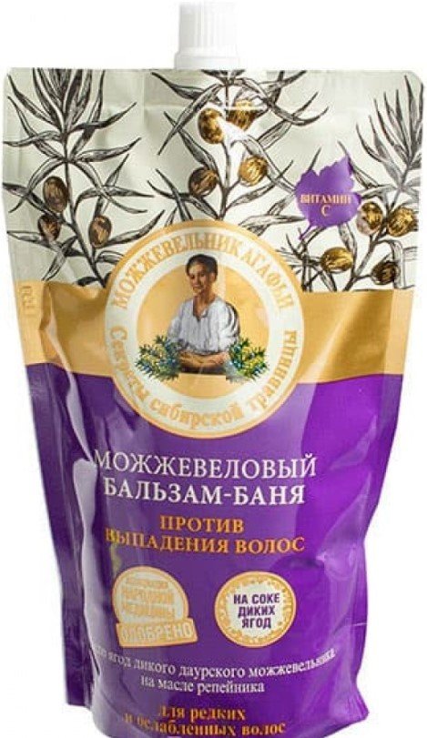 

Бальзам Рецепты бабушки Агафьи Можжевеловый против выпадения для ослабленных волос 500 мл