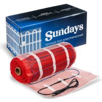 Нагревательный мат Sundays 1350Вт (9м2, с терморегулятором)