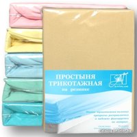 Постельное белье Альвитек Трикотажная на резинке 140x200x20 ПТР-БЕЖ-140 (бежевый)