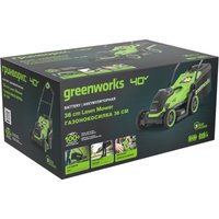 Газонокосилка Greenworks GD40LM361K4 2520807UB (с 1-им АКБ)