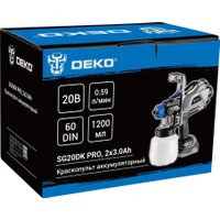 Краскораспылитель Deko SG20DK PRO 083-1136 (с 2-мя АКБ)