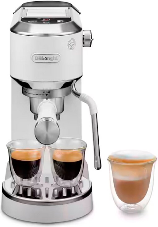 

Рожковая кофеварка DeLonghi Dedica EC890.WI