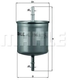 

Топливный фильтр Mahle Knecht KL196