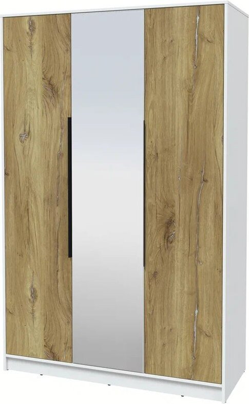 

Шкаф распашной Интерлиния Концепт КТ-Ш3з (дуб нокс/белый платинум)