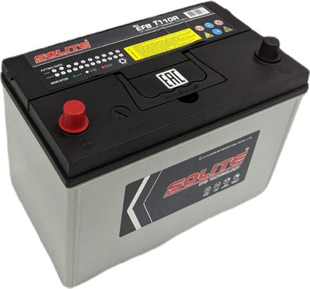 

Автомобильный аккумулятор Solite EFB T110R (90 А·ч)