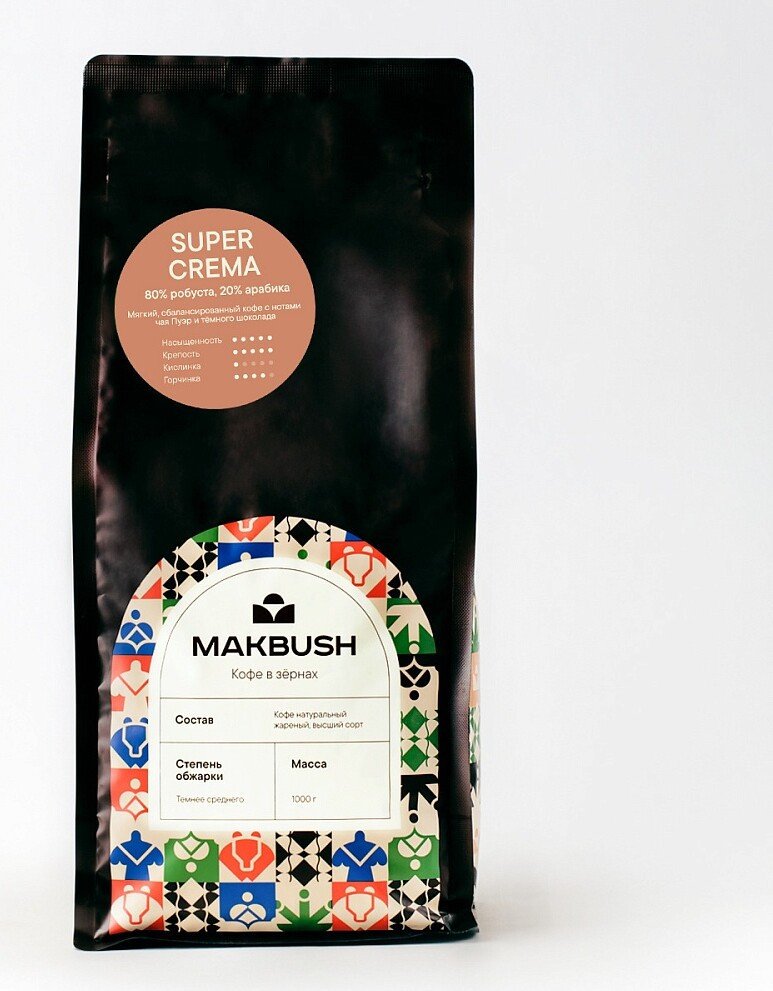 Кофе MakBush Super Crema зерновой 1 кг