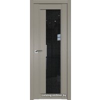 Межкомнатная дверь ProfilDoors 2.72XN L 90x200 (стоун/стекло дождь черный)