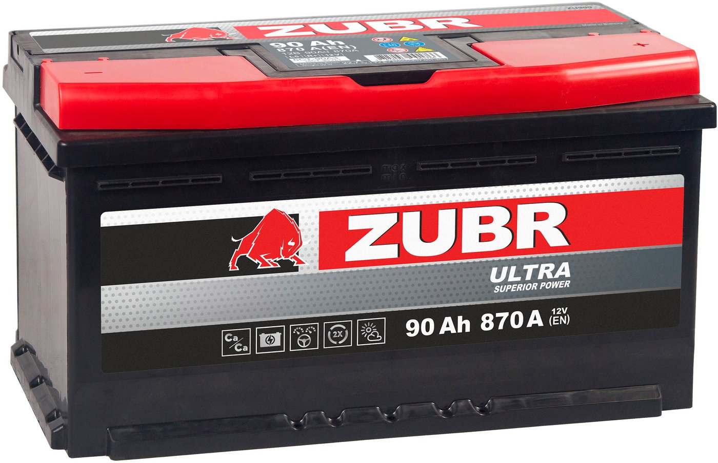 Автомобильный аккумулятор Zubr Ultra L+ (90 А·ч)