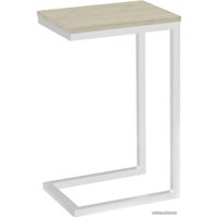 Приставной столик TMB Loft Роксет Дуб 300х400 (выбеленное дерево/белый)