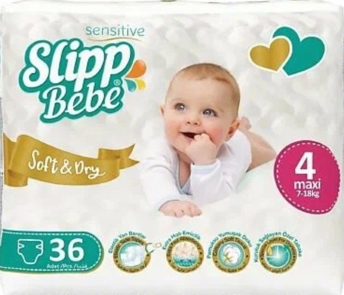 

Подгузники Slipp Bebe №4 7-18 кг (36 шт)