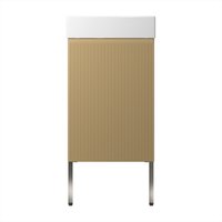  Wellsee Тумба под умывальник 3 в 1 WC Area 221803003 (тумба/матовый бежевый, раковина/глянцевый белый, ножки/нержавеющая сталь) в Бресте