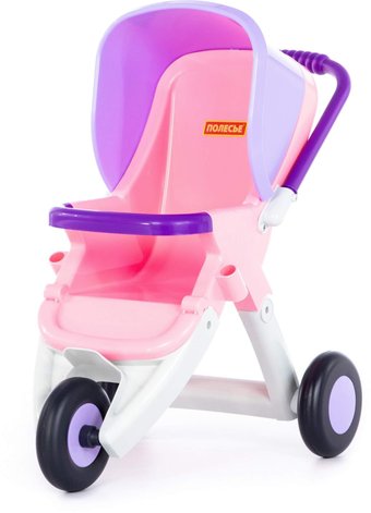 Коляска для кукол Полесье Anita 3-х колесная 95206 (розовый)