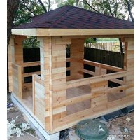 Беседка КомфортПром Четырехскатная (3x3 м)