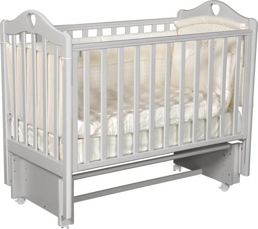 

Классическая детская кроватка Антел Дарина-1 универсальный маятник + колеса, автостенка (лунная ночь)