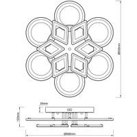 Припотолочная люстра Escada Mosaic 10248/12LED
