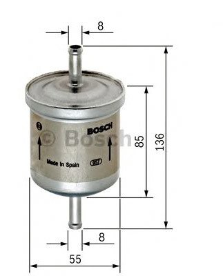 

Топливный фильтр Bosch F026402001