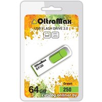 USB Flash OltraMax 250 64GB (зеленый) [OM-64GB-250-Green]