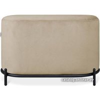 Пуфик Sheffilton SHT-B7 (ванильный крем/черный муар)