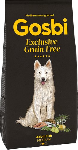 Сухой корм для собак Gosbi Exclusive Grain Free Adult Fish Medium 12 кг