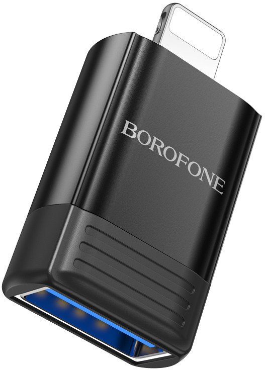 

Адаптер Borofone BV18 Lightning - USB Type-A (черный)